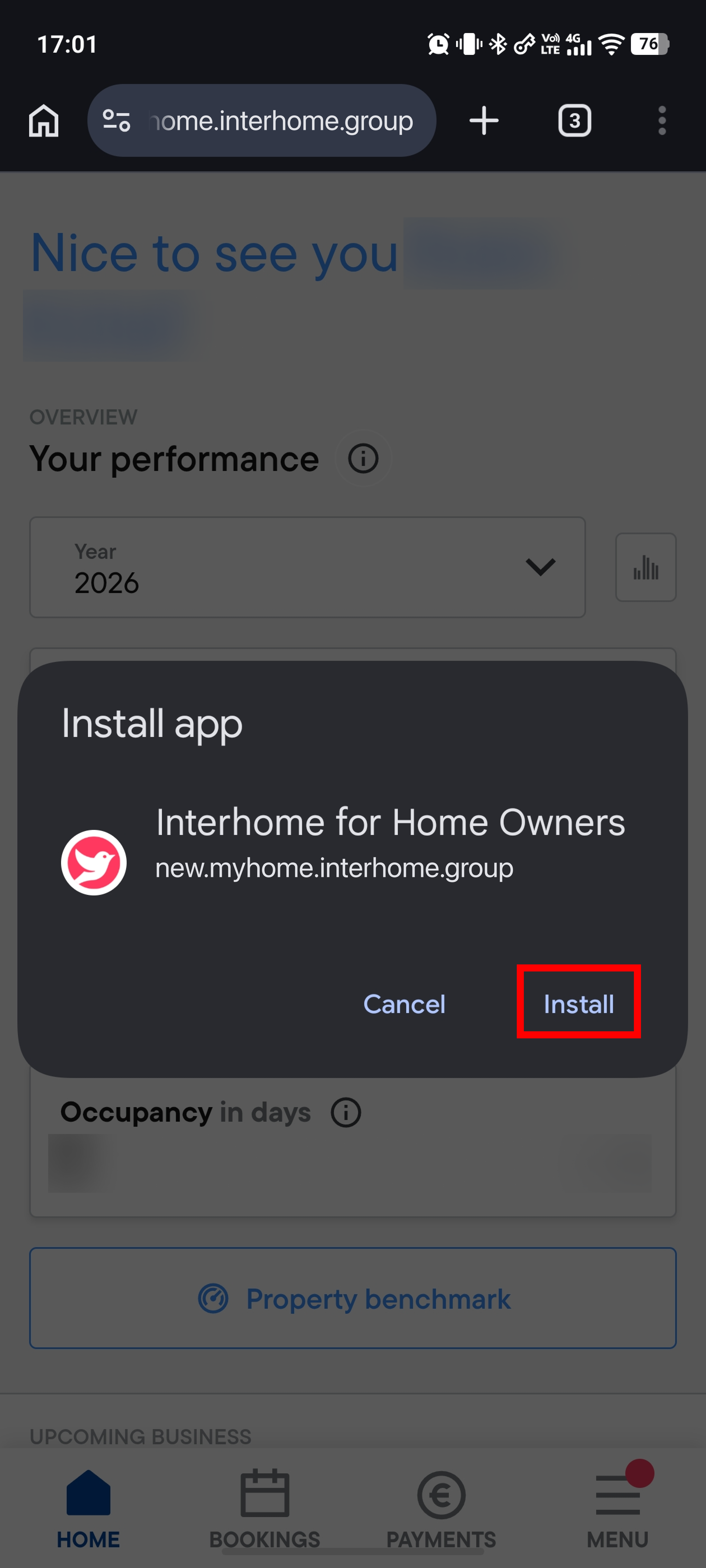Notifications pop-up on Android (Chrome)
