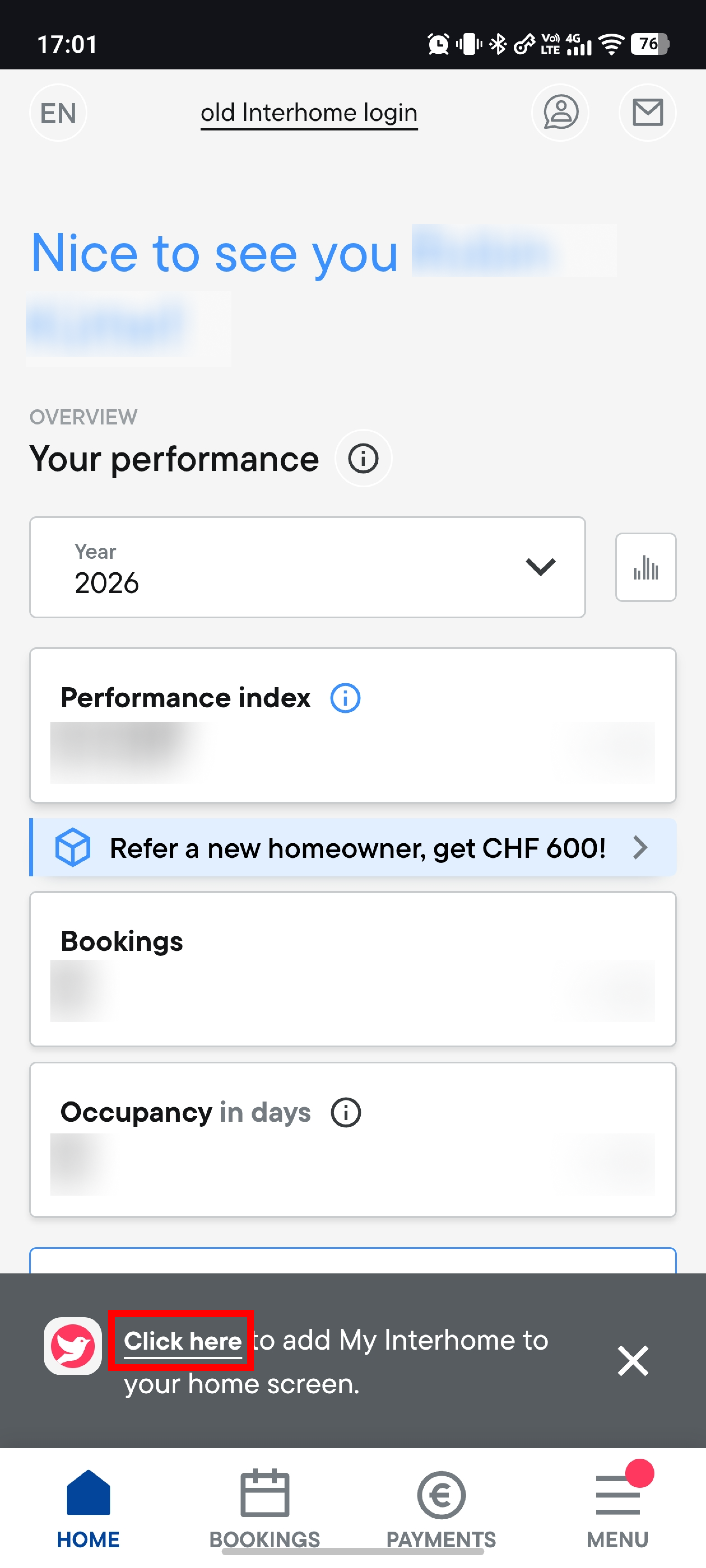 Notifications pop-up on iPhone (Safari)