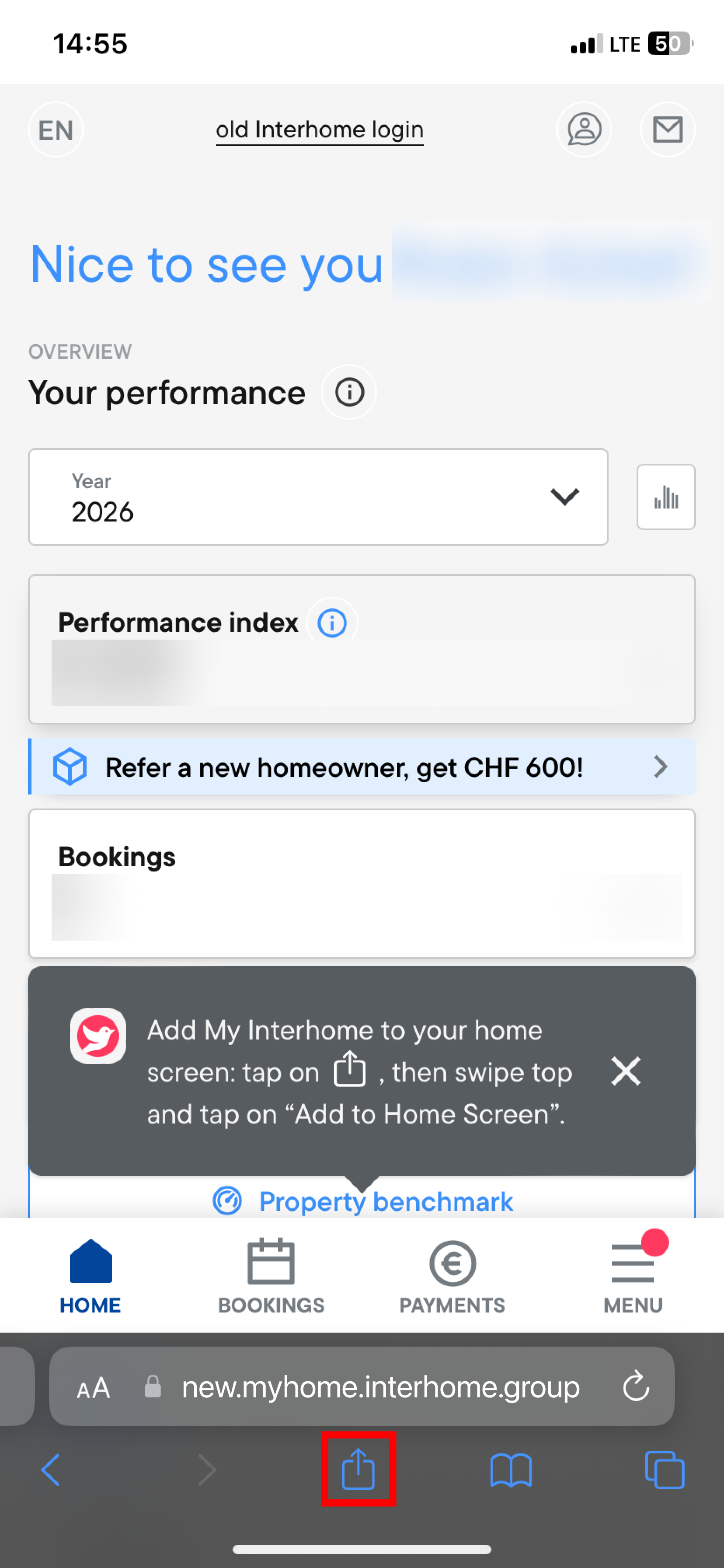 Home screen icon